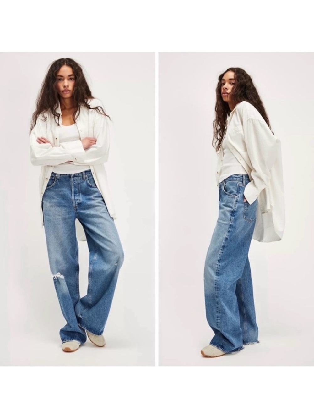 Citizens Of Humanity Jeans Ayla Baggy Distressed in Solano